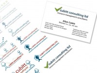 Cubitt consulting logo development and business card