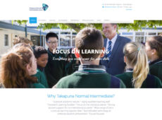 TNIS- Takapuna Normal Intermediate School Home page web design